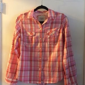American Eagle Outfitters Size 8 Plaid boyfriend